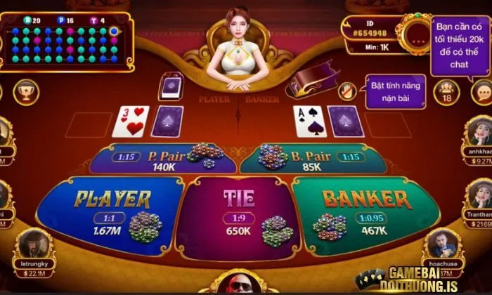 Trải nghiệm đa dạng chỉ có tại game bài đổi thưởng Baccarat Sunwin