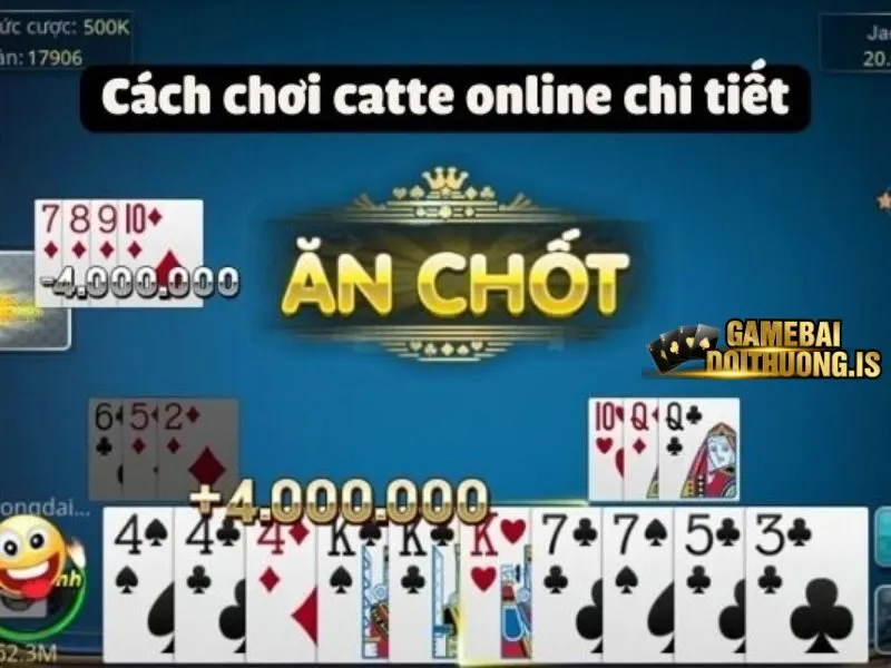 Bài Catte Hitclub có từ 2 - 6 thành viên tham gia