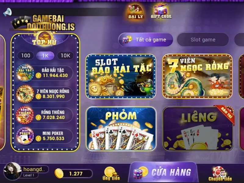 Chọn game bài yêu thích tại sảnh Ngon Club