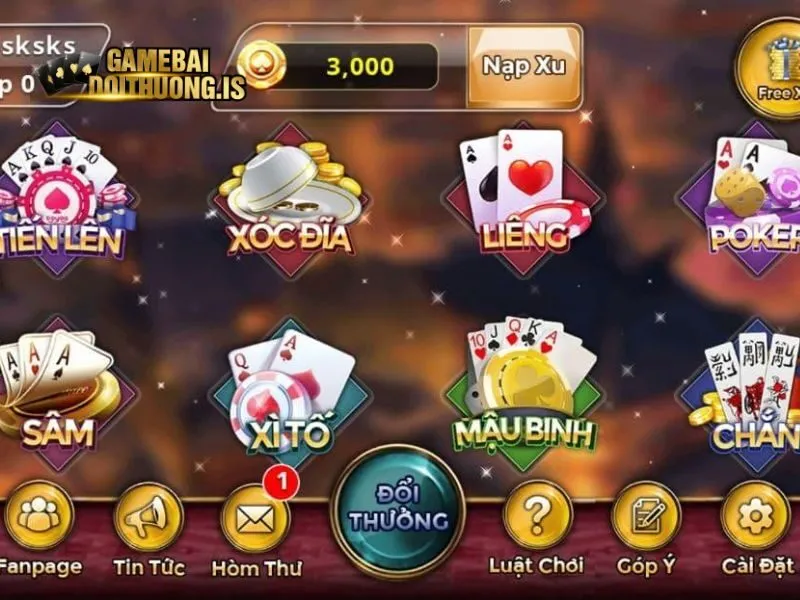 Đánh bài xanh chín chơi là vui cùng 52FUN