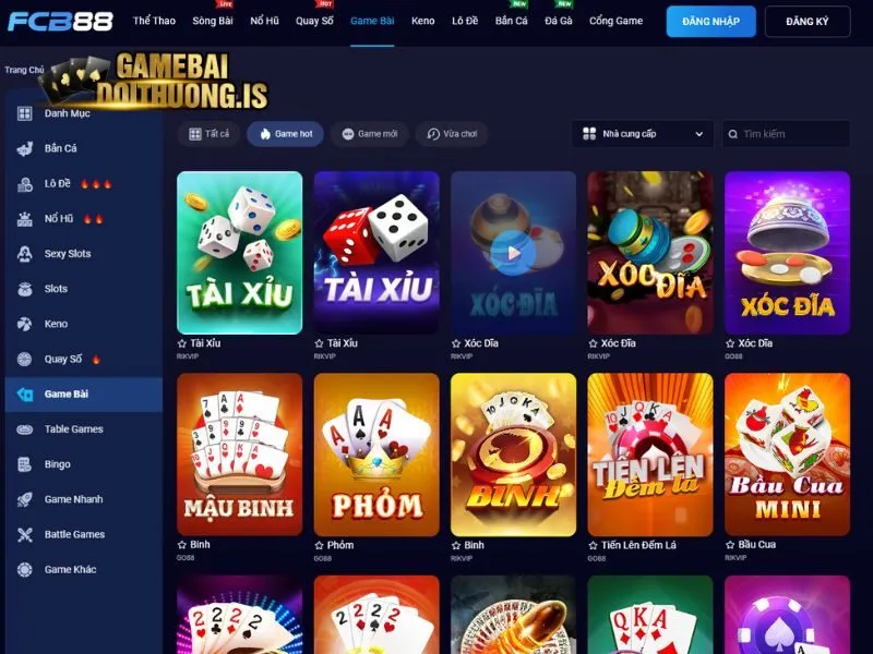 FCB8 tổ hợp game bài hàng đầu châu Á