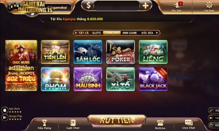 Quy tụ đầy đủ các tựa game bài huyền thoại