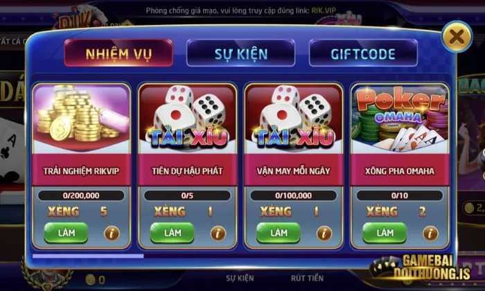 Các tip giúp cược dễ trúng lớn cùng game bài đổi thưởng tại Rikvip