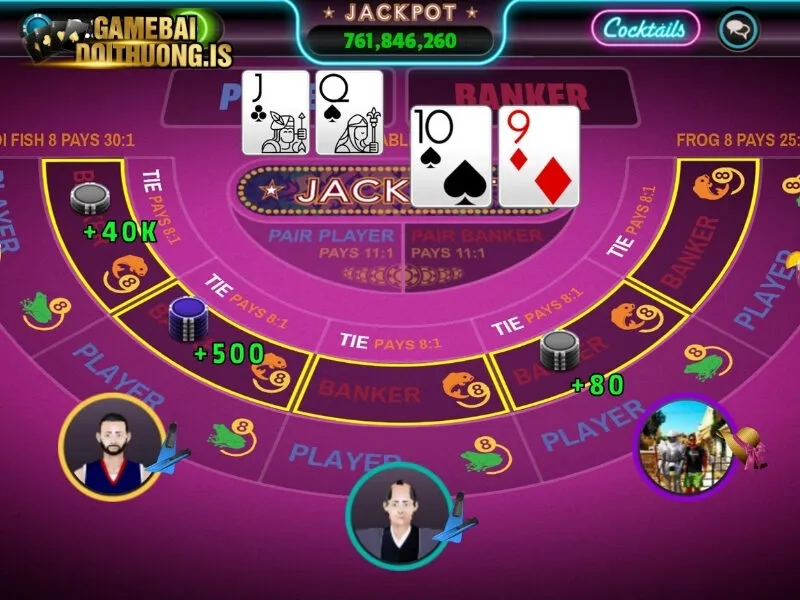 Luật chia lá bài Baccarat 789Club cho cửa cược