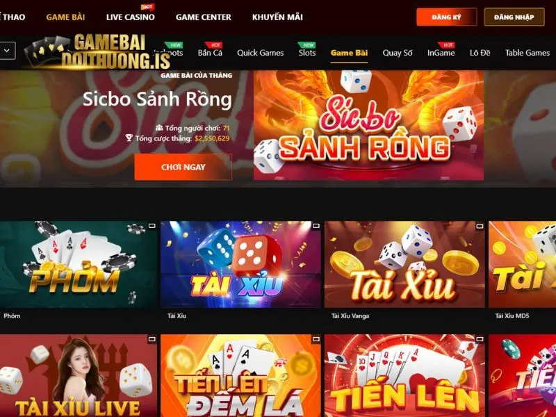MU9 sở hữu hệ thống game bài phong phú, chuyên nghiệp