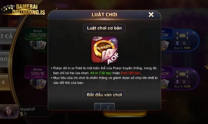 Poker gemwin Luật chơi dễ hiểu tại Poker Gemwin