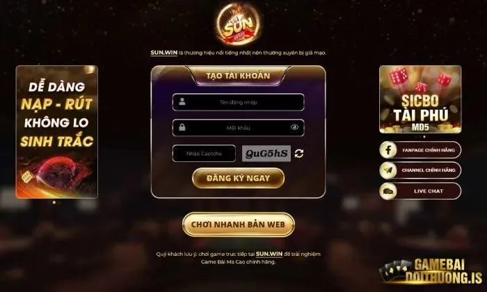 Hướng dẫn cách tham gia chơi Rồng hổ tại Sunwin