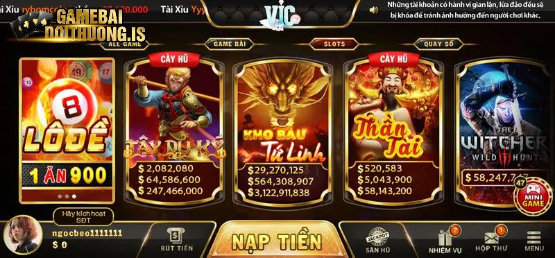 Đa dạng các chủ đề slot game hấp dẫn