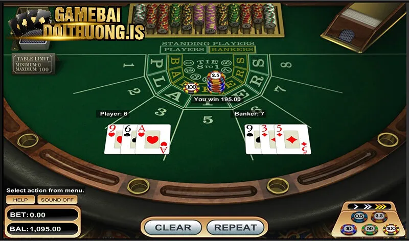 Loạt quy tắc khi chơi bài baccarat