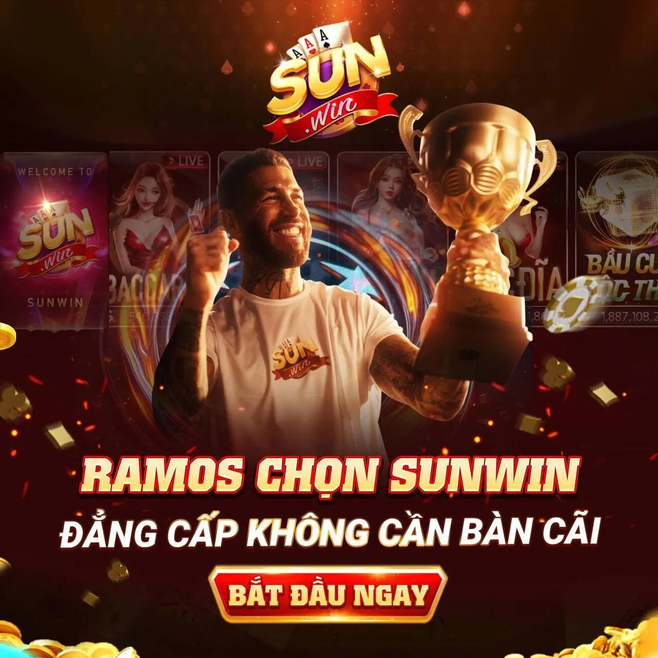 Sergio Ramos hợp tác Sunwin ấn tượng